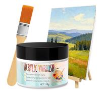 HONTAOK Vernis Peinture Acrylique, Vernis Acrylique Brillant, Vernis Brillant pour Peinture Acrylique, Offre une Couche Protectrice Longue Durée pour L'aquarelle, Gouache, L'encre Pastels, 120 g
