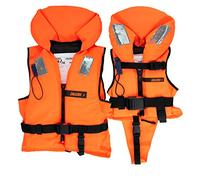 HonuNautic Gilet de sauvetage solide pour enfants et adultes | Gilet solide | 100 N, CE ISO 12402-4 | Taille 3 | pour les enfants de 15 à 30 kg | Orange