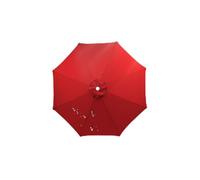 HonunGron Auvent De Remplacement pour Parasol 3.5m/3.0m/2.8m/2.7m/2.5m/2.3m/2m 6/8 Baleines, Toile De Parasol Déporté Remplacement Pour Cour, Jardin, Plage, Protection UV (Rouge,8ribs-250cm)