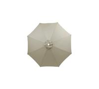 HonunGron Auvent De Remplacement pour Parasol 3.5m/3.0m/2.8m/2.7m/2.5m/2.3m/2m 6/8 Baleines, Toile De Parasol Déporté Remplacement Pour Cour, Jardin, Plage, Protection UV (Taupe,6ribs-270cm)
