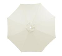 HonunGron Auvent De Remplacement pour Parasol 3.5m/3.0m/2.8m/2.7m/2.5m/2.3m/2m 6/8 Baleines, Toile De Parasol Déporté Remplacement Pour Cour, Jardin, Plage, Protection UV (Beige,8ribs-270cm)