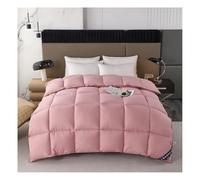 HonunGron Couette en Duvet Confort Hiver, Tres Chaude Épais Garnissage, 150/180/200/220 1/2 Personne Couette pour L’Hiver, Plumes d'oie et Duvet Doux et Moelleux (Rose,180x220cm(3kg))
