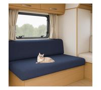 HonunGron Housse de Siège Extensible et Élastique pour Camping-Car, Caravane, Fourgon ou Van Aménagé, Housse de Coussin Antidérapante Lavable en Machine (Bleu Marine,W 150-190 cm, D 50-65 cm)
