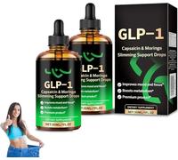 Honxi GLP-1 Capsaïcine et Moringa Gouttes de soutien amincissant, goutte de Glp-1 avancée, solution buccale GLP-1, concentré d'extrait naturel, pour femmes et hommes (2)