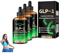 Honxi GLP-1 Capsaïcine et Moringa Gouttes de soutien amincissant, goutte de Glp-1 avancée, solution buccale GLP-1, concentré d'extrait naturel, pour femmes et hommes (3)