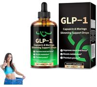 Honxi GLP-1 Capsaïcine & Moringa Gouttes de soutien amincissant, goutte de Glp-1 avancée, solution buccale GLP-1, concentré d'extrait naturel, pour femmes et hommes (1)