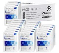 HONYAO Poche Froid Instantané 24 Pièces, Pack de Froid Instantané Jetables pour Soulager la Douleur, Gonflement, Inflammation, Entorses, Sport Maison Voyage Randonnée