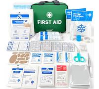 HONYAO Trousse de Secours 180 Pièces, Kit Premier Secours Complète, Trousse à Pharmacie pour Maison Voiture Sport Voyage Camping Enfant Lieu de Travail, Vert