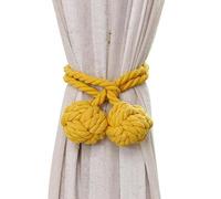 hOnYbmq Corde de Rideau, Lot de 4 embrasses de Rideaux Simples et Modernes, avec Boules suspendues, for décoration d'intérieur