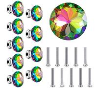 hOnYbmq Poignées d'armoire, Boutons en verre for armoires et tiroirs Boutons en cristal for tiroirs de commode