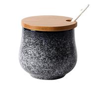 hOnYbmq Sucrier en céramique, 200ml(7oz) Small Sugar Pot, Sugar Container Spice Jar, for Coffee Bar, Restaurant,