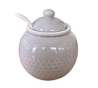 hOnYbmq Sucrier en céramique, Ceramic Coffee Sugar Canisters,Salt Pot Seasoning Canister