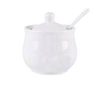 hOnYbmq Sucrier en céramique, Sugar Bowl with Lid and Spoon, Sugar Salt Pot Seasoning Canister,