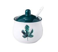 hOnYbmq Sucrier en céramique, Sugar Storage Jar, Sugar Container Spice Jar, Sugar Salt Pot Seasoning Canister