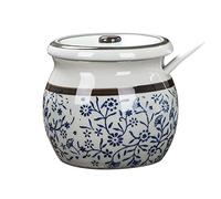 hOnYbmq Sucrier en céramique, Sugar Storage Jar, Sugar Container Spice Jar, Sugar Salt Pot Seasoning Canister