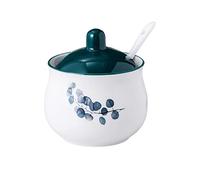 hOnYbmq Sucrier en céramique, Sugar Storage Jar, Sugar Container Spice Jar, Sugar Salt Pot Seasoning Canister