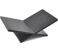 Honygebia Porte Livre Bois Massif - Support Livres en Bois de Chêne Noir à Cadre Croisé, Support Livre Ouvert pour l'Affichage et la Lecture, adapté à l'Artà, Bible, Cuisine, Chevalet, Magazine