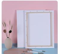 HONYUET Lot de 10 toiles à peindre - 30 x 40 cm - 1,8 cm de profondeur - En coton blanc - 30 x 40 cm - Pour peinture acrylique, gouache, peinture à l'huile