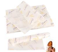 HONYUET Lot de 200 feuilles de papier à fromage - 38 x 28 cm - Blanc - Papier sulfurisé pour aliments - Papier sulfurisé - Pour boulangerie, cuisine, sandwich, pain et hotdog