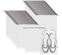 HONYUET Lot de 50 sacs de rangement en plastique transparent pour chaussures de voyage, 40 x 30 cm