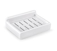 HONZUEN Porte-savon mural blanc, douche, rasage - En plastique, drainage