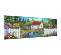 Hoobee 5D DIY Cabane Diamond Painting Grande Taille, Diamond Painting Adulte Paysage, Peinture Diamant Diamant Painting Broderie au Point de Croix Strass Décoration de la Maison 30x80cm-9