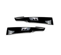 HOOBN Aileron de pare-chocs avant de voiture 2 pièces pare-chocs avant côté séparateur couvercle lèvre adapté pour BMW Série 3 E90 E91 320i 330i M-Tech 2005-2012 Feu de brouillard Aileron d'admission
