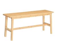 HOOBRO Banc d’Entrée en Bambou, Banc de Cuisine, Siège pour Salle à Manger, Salon, entrée, Robuste et Stable, Bambou Naturel