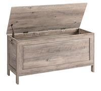 HOOBRO Banc de Rangement, Coffre de Rangement avec Charnières de Sécurité, Banquette, 100 cm, Rangement pour Jouet Enfant, Solide, Stable, Coffre à Jouets, Montage Facile, Grège EBG100CW01