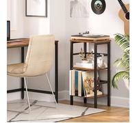 HOOBRO Bibliothèque à 3 Niveaux, Étagère Échelle, Étagère à Disques, Porte-Plante, Table de Téléphone, Gain de Place