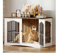 HOOBRO Cage pour Chiens, Niche Moderne pour Chien Intérieur, 3 Portes, Cage Chien de Taille Moyenne , Maisonnette pour Animaux