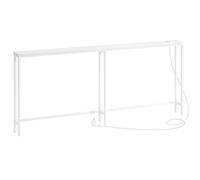 HOOBRO Console Meuble avec multiprise, Table Console avec Station de Charge, Bout de Canapé étroit, Console derrière Le canapé, pour entrée, Couloir, Hall, Blanc EWT185CXG01