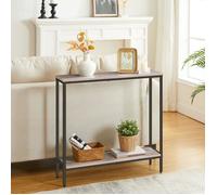HOOBRO Console Meuble, Table Console Fine, Petite Table de Présentation, Table d’Entrée, Bout de Canapé, Table d'Appoint, Grège