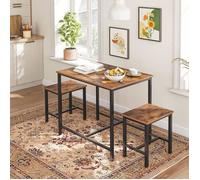 HOOBRO Ensemble Table Salle Manger Style Industriel, Cuisine, Chaises Gain Place, pour Cuisine, Salle Manger