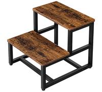 HOOBRO Marche Pied pour Enfants, Tabouret pour Enfants, Escabeau de Toilettes pour Enfants, pour Salle de Bains, Cuisine, Chambre, Solide et Stable, Marron Rustique EBF12JD01