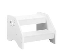 HOOBRO Marchepied pour Enfants à 2 Niveaux, Tabouret, Poignées, Patins Antidérapants, Marche Enfant, Charge Max 30 kg, pour Les 3-8 Ans, Chambre, Salon, Cuisine, Salle de Bains, Blanc EWT28JD01