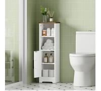 HOOBRO Meuble de Salle de Bain, Meuble de Rangement, Armoire d’Angle, 2 Étagères Réglables, pour Salle de Bain, Cuisine