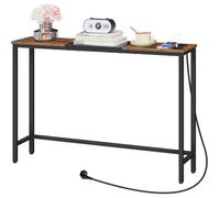 HOOBRO Table Console, Console Meuble étroite, Table élancée derrière Le canapé, Table d’Entrée avec Prise et Ports USB