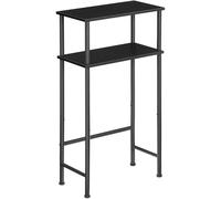 HOOBRO Table d’Entrée à 2 Niveaux, Table de Canapé Étroites avec 2 Étagères Ouvertes, 4 Pieds Réglables, Console Meuble, Cadre Métallique, pour Entrée, Couloir, Cuisine, Chambre, Noir EBB40XG01