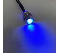 HOOCI 5pcs 8mm Pre-Wired Bulb Emitting Diode Signal Indicator Lights 12mm Panel Mount 3V 5V6V 9V 12V 24V 36V 48V 110V 220V (Color : Blue, Size : 48V)