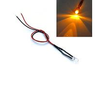 HOOCI 5pcs Ultra Bright 8mm Pre-Wired Lamp with Holders Emitting Diodes Bulb Indicator Light 3V 5V6V 9V 12V 24V 36V 48V 110V 220V (Color : Orange, Size : 24V)