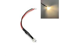 HOOCI Lot de 10 diodes électrogènes pré-câblées 5 mm à haut plat ultra lumineuses 3 V 5 V 6 V 9 V 12 V 24 V 36 V 48 V 110 V 220 V (couleur : blanc chaud, taille : 220 V)