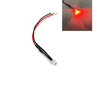 HOOCI Lot de 10 diodes électroluminescentes pré-câblées de 5 mm à dessus plat grand angle ultra lumineuses 3 V 5 V6 V 9 V 12 V 24 V 36 V 48 V 110 V 220 V (couleur : rouge, taille : 220 V)