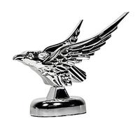 Hood Ornament - 3D Self-Adhesive Eagle Car Emblem Sticker | Badge Sculpture Eagle Decal for Trucks, Cars, Auto Styling, Vehicle Exterior Decoration, Chrome Look Car Accessories