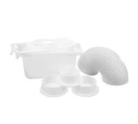 HOODANCOS 1 ensemble Kit de Ventilation pour Sèche Linge Intérieur Pratique de Connecteurs et Tuyaux Filtration des Salissures Collecteur Eau Pratique Compatible avec Divers Sèche Linge à