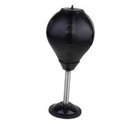 HOODANCOS 1 pièce Ballon de Boxe de Bureau avec Ventouse Petit Punching Ball Noir pour à ou avec Pompe Rouge