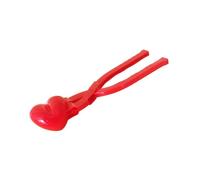 HOODANCOS 1 pièce Pince à Neige Forme de Cœur Hiver pour Garçon Fille Accessoire de Jeu Extérieur pour Garçons et Filles Fabrication Rapide de Sécurisant Les Grand Modèle Rouge avec Tête