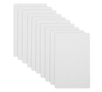 HOODANCOS 10 Cartes Pvc Blanches Vierges Cr80 30 Mils Double Face pour Marquage, Résistantes et Créatives, Étiquettes pour Boutique ou Vêtements, Cartes D'identité à Personnaliser