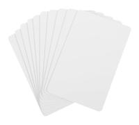 HOODANCOS 10 Cartes Pvc Blanches Vierges Double Face 30 Mil Cr80 pour Cartes de Membre et Employés Compatibles Graffiti Format Standard pour Boutique de Noël