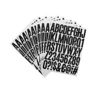 HOODANCOS 10 feuilles Autocollants Chiffres et Lettres Noirs pour DIY Décoratifs et Adhésifs Résistants à Usure pour Scrapbooking Journaux Planners Usage Polyvalent Adultes